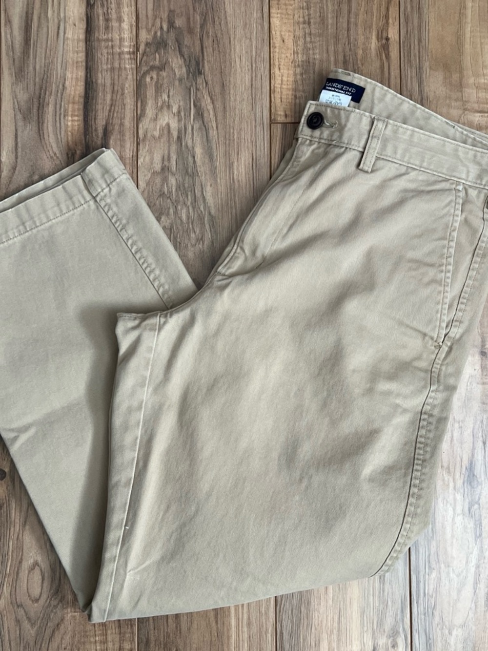 Lands' End Men's Khaki Chino Pants - Light Tan